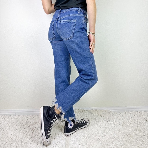 NWT Free People low rise frayed denim jeans - Picture 1 of 6